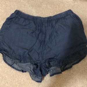 soft denim shorts